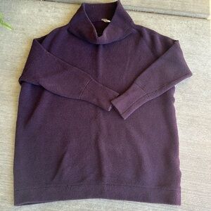 Free People boxy tunic in deep purple